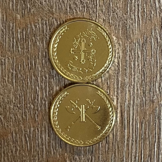 Larp Münze* - Südlande - Gold* - Rabatt nur für Mitglieder der Länder der Südlande Kampagne!