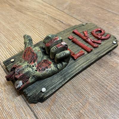 Plaque - Wandtafel - Wandschmuck - Zombie Daumen - I like - Ausverkauf