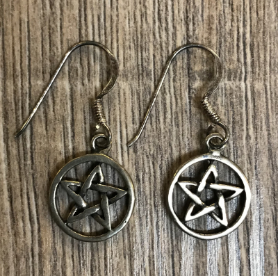 Ohrringe - Pentagramm 2er Set - 925er Silber