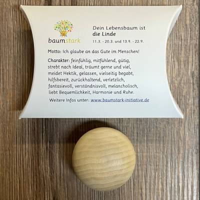 Handschmeichler - Baumkalender - Linde in Geschenkverpackung