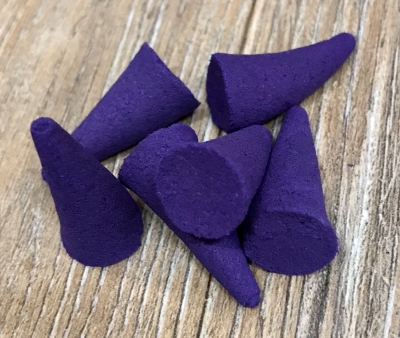 Räucherkegel - Luxus im Mini Glas - Weihnacht (lila)