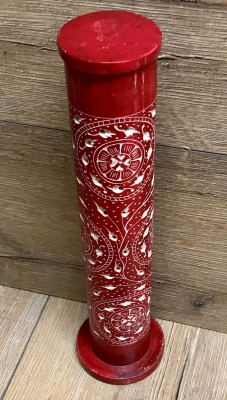 Räucherturm Speckstein - Shrila - rot