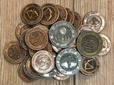 Larp Münzset - FantasyCoins - Elfen - 30 Stück