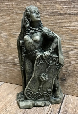 Statue - Morrigan klein - Steinoptik - Dekoration - Ritualbedarf - Ausverkauf