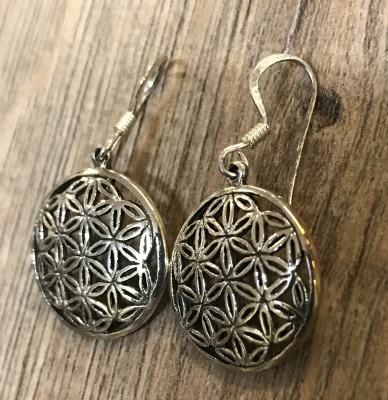 Ohrringe - Blume des Lebens 2er Set - 925er Silber