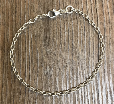Charm - Silberkette/ Bettelarmband 18,5cm - 925er Silber