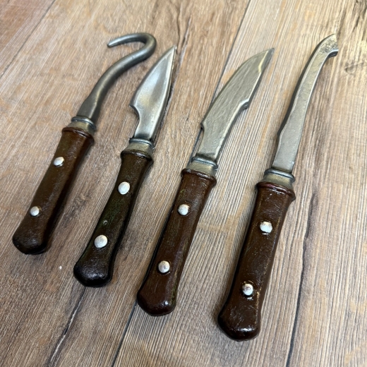 LARP - Heilerbesteck Set - Arztbesteck, Feldscher Heilerbesteck - 6-teilig - Hartgummi - Setpreis