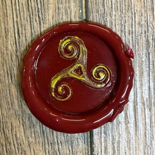 Siegel - Motiv Triskele - 24mm - inkl. Griff