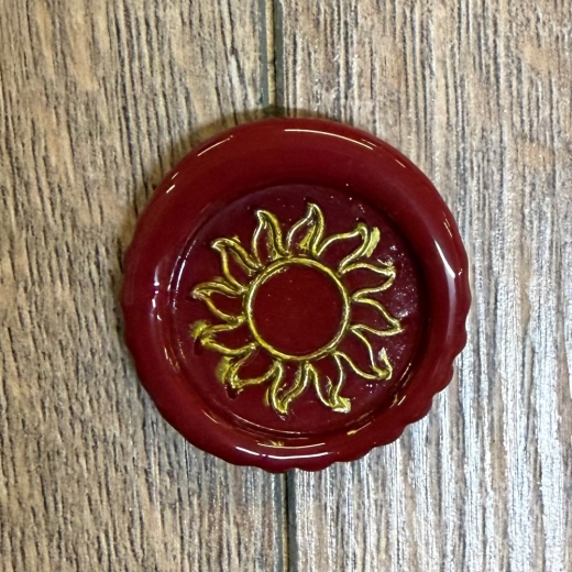 Siegel - Motiv Sonne - 24mm - inkl. Griff