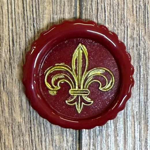 Siegel - Motiv Lilie 1 - 24mm - inkl. Griff