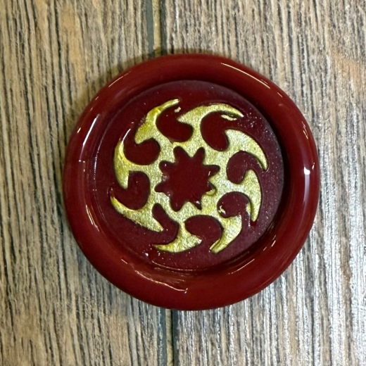 Siegel - Motiv Sonnenrad - 24mm - inkl. Griff