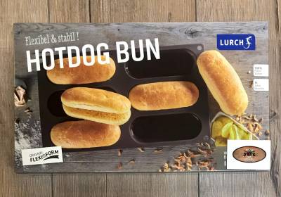 Lurch - FlexiForm Hot-Dog Buns 30x17,5cm 6fach - braun - Ausverkauf