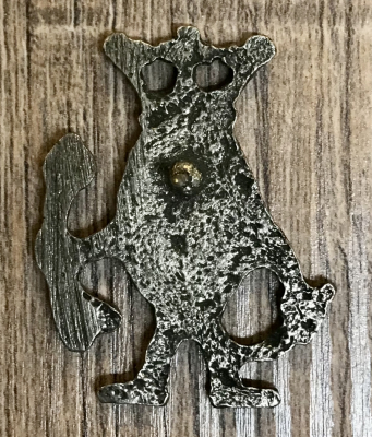 Pilgerabzeichen - Vulva with Knife & Phallus/ Entmachtung - brüniert