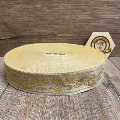 330009-beige - Borte Sonderposten - 45m - Breite 33mm - Mittelalter LARP Karneval