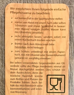Holz Löffel - Olivenholz Gewürzlöffel länglich ca. 14 cm