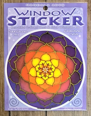 Fenster Aufkleber - Fensterbilder rund 10,5cm - Lotus Sonnenaufgang/ Sunrise Lotus - Window Sticker - letzter Artikel Fenster Aufkleber - Fensterbilder rund 10,5cm - Lotus Sonnenaufgang/ Sunrise Lotus - Window Sticker - letzter Artikel
