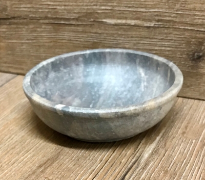 Räuchergefäß - Schale - Speckstein/ Ghoraristein - 10cm - lila gesprenkelt