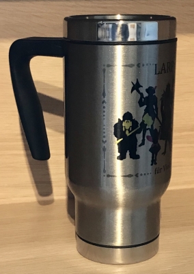 LARP ist BUNT - Tasse - Thermos-Becher/ Travel Mug/ Coffee to go - LARP ist BUNT - weiß oder silber