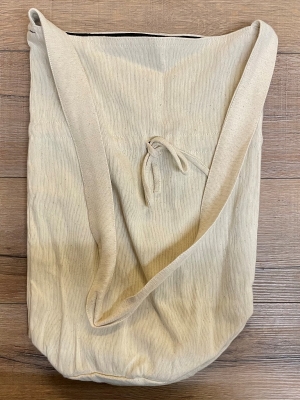 Tasche - Baumwolle - Umhängetasche LC mit Kordelzug - grobe Baumwolle - natur