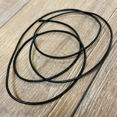 Baumwollband - 1,5mm laufender Meter - schwarz