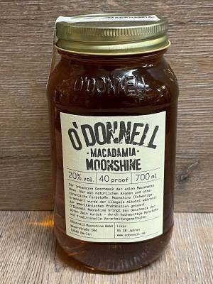 Moonshine O'Donnell - Winter-Sorte Macadamia 20% vol. - 700ml - Likör ohne künstliche Aromen oder Farbstoffe