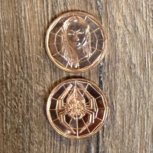 Larp Münze* - Drow - Kupfer*