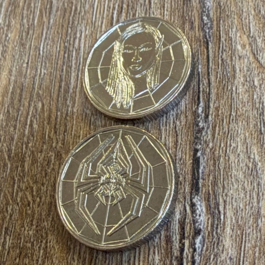 Larp Münze* - Drow - Silber*