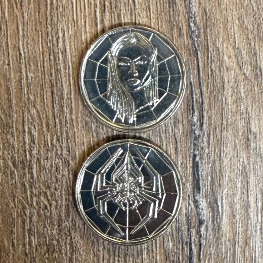 Larp Münze* - Drow - Silber*