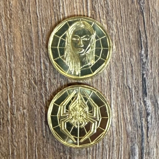 Larp Münze* - Drow - Gold*