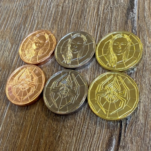 Larp Münze* - Drow - Gold*