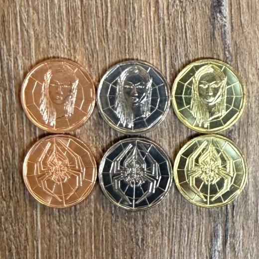Larp Münze* - Drow - Gold*