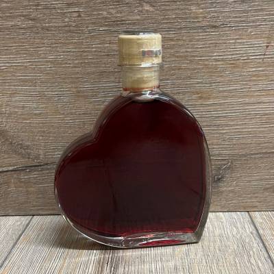 Flasche - Motiv - Passion Herzflasche 200ml mit PE Stopfen