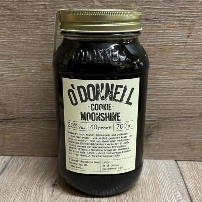 Moonshine O'Donnell - Winter-Sorte Cookie 20% vol. - 700ml - Likör ohne künstliche Farbstoffe