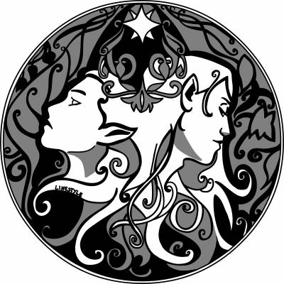Larp Münze* - Elfen - Gold* - Illustrator:in-Edition - Design von Linestyle Artwork - barrierefrei