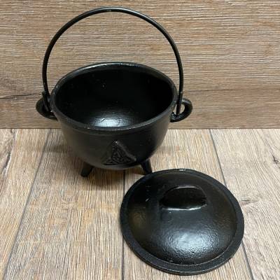 Räucher- Kessel aus Gusseisen Triquetra - groß (12cm)
