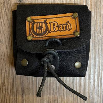 Würfel - Würfelset - Leder-Tasche Bard/ Barde - 7 Würfel für D&D etc.