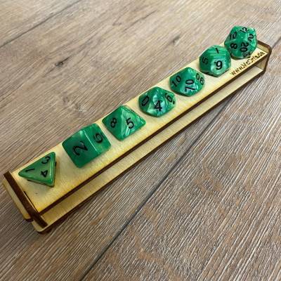 Spiel - Würfel-Display/ Würfelständer/ Dice Tiers Display Rack - 1 Ebene - Sperrholz- 4mm - z.B. für D&D