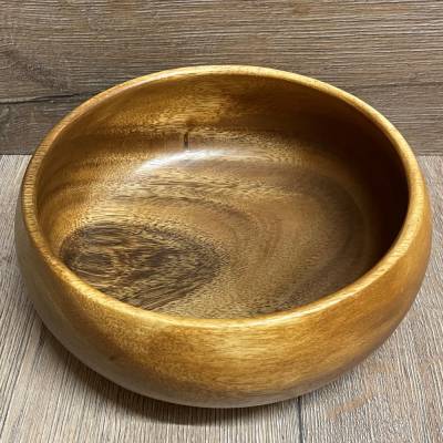 Holz Schale - Akazienholz - 02 L - Schale groß 20cm x 7cm - abgerundet