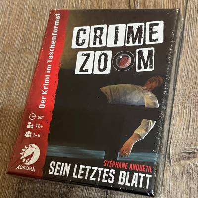 Crime Zoom - 01 Sein letztes Blatt - Krimi- und Ermittlungsspiel