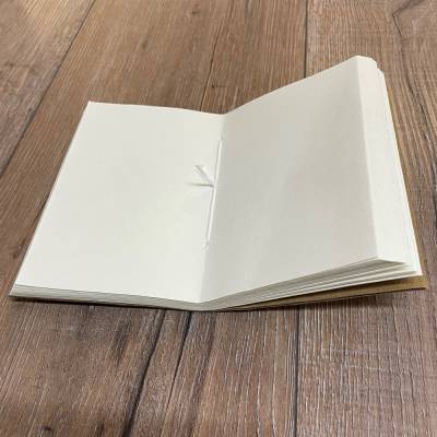 Notizbuch - Diary - Nachfüllbuch für Lederhülle Größe 1 - 10,5cm x 15cm - 116 Seiten