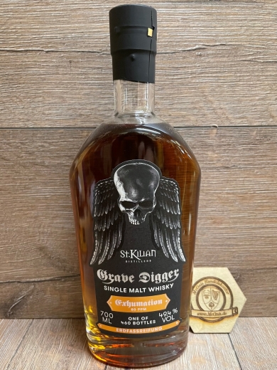 Whisky - St.Kilian - Heavy Metal - Grave Digger - Exhumation - Erdfassreifung - 0,7l - limited Edition 460 Flaschen - 1 Flasche verfügbar