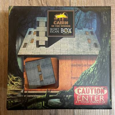 Geduldspiel - Eureka Trickkiste Holz - Cabin in the Woods Escape Box***