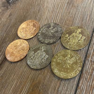 Larp Münze* - Der erste Taler 30mm - Gold*