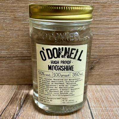 Moonshine O'Donnell - Classic High Proof Vodka 50% vol. - 350ml
