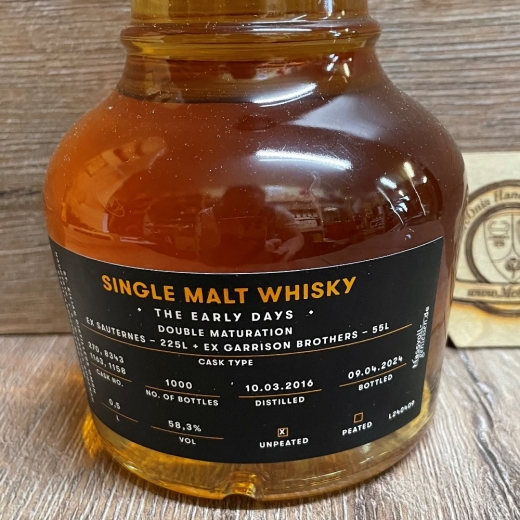 Whisky - St.Kilian - Sonderabfüllung - X Serie 2024 - Ketterer Wash ex Bourbon, ex Sauternes Barrique – 0,5l limitiert auf 1.000 Flaschen
