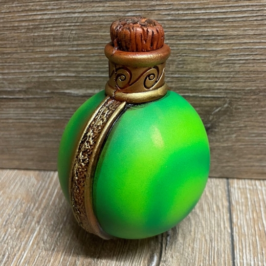 LARP - Props - Trankflasche verstärkt grün/ Reinforced Potion green - Gift - Magiedarstellung, Theater, Karneval, Fasching