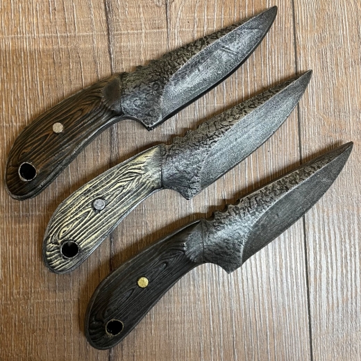 LARP - IF - Dolch - Fallensteller Messer/ Trappers Knife - 20cm - dunkel - Wurfdolch - Iron Fortress