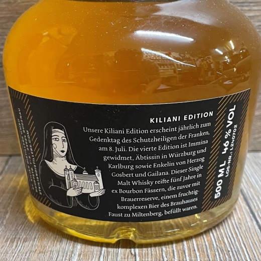 Whisky - St.Kilian - Sonderabfüllung - Kiliani Edition 2024 - IMMINA - 0,5l - 1 Flasche verfügbar