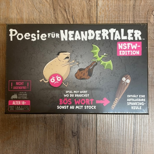 Spiel - Gesellschaftsspiel - Poesie für Neandertaler NSFW- Edition