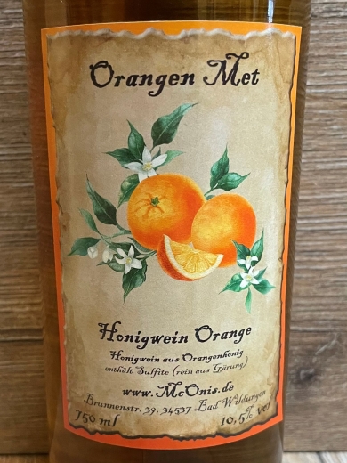 Met - Sondersorte - Edelhonig - Orangenhonig - 750ml, 10,5% vol.